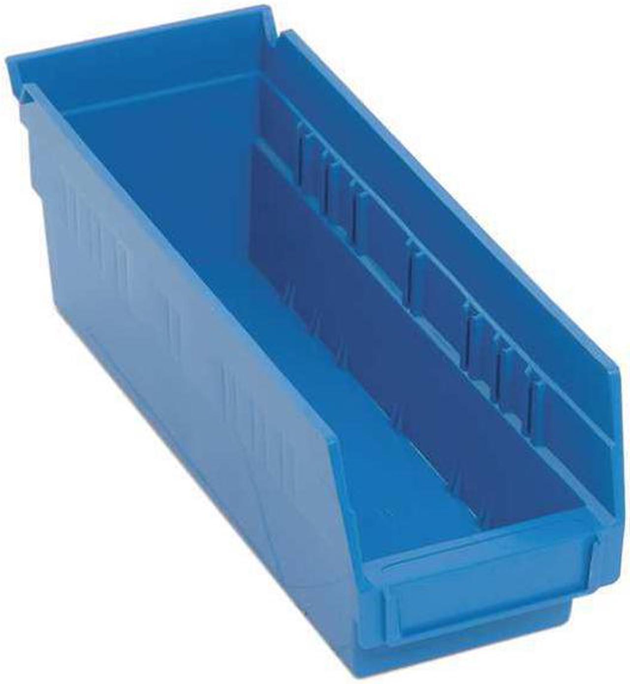 Alt view image 4 of 6 - QUANTUM STORAGE SYSTEMS QSB101BL Blue Shelf Bin, 11-5/8"L x 4-1/8"W x 4"H