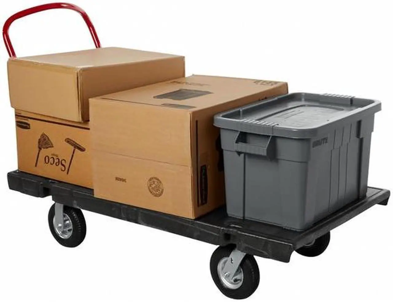 Alt view image 8 of 11 - RUBBERMAID COMMERCIAL FG9S3000GRAY Storage Tote W/ Lid, 14 gal, 27-7/8 in L,