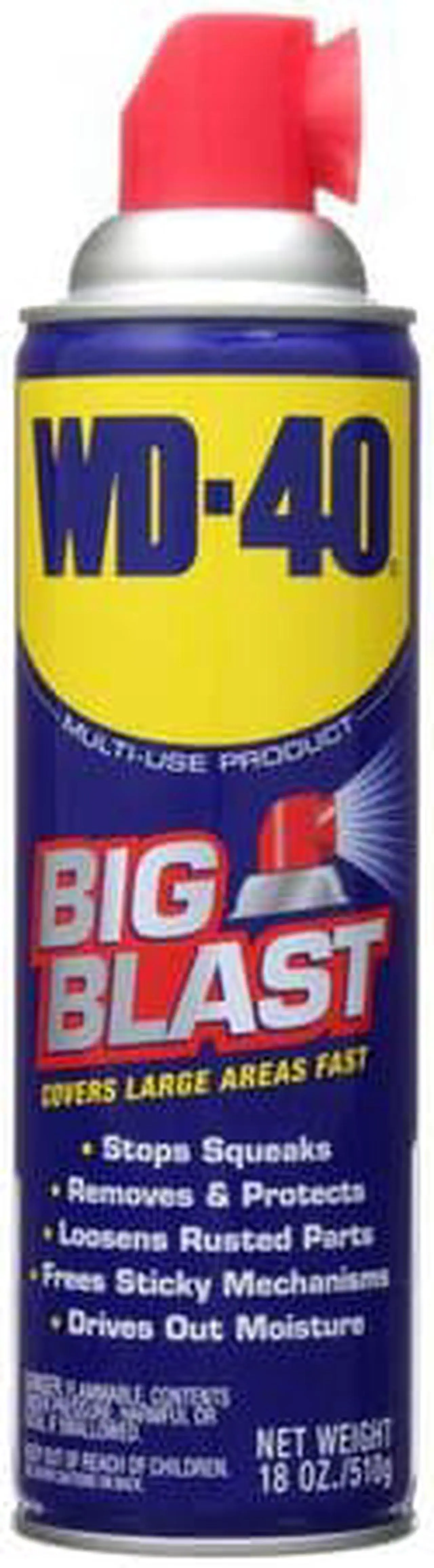 Alt view image 10 of 11 - WD-40 490095 Big Blast®, Lubricant, Aerosol Can, 18 Oz.