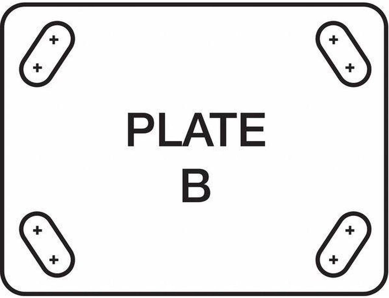 Alt view image 3 of 3 - ZORO SELECT 1NVC5 Rigid Plate Caster,Steel,5 in.,1000 lb.