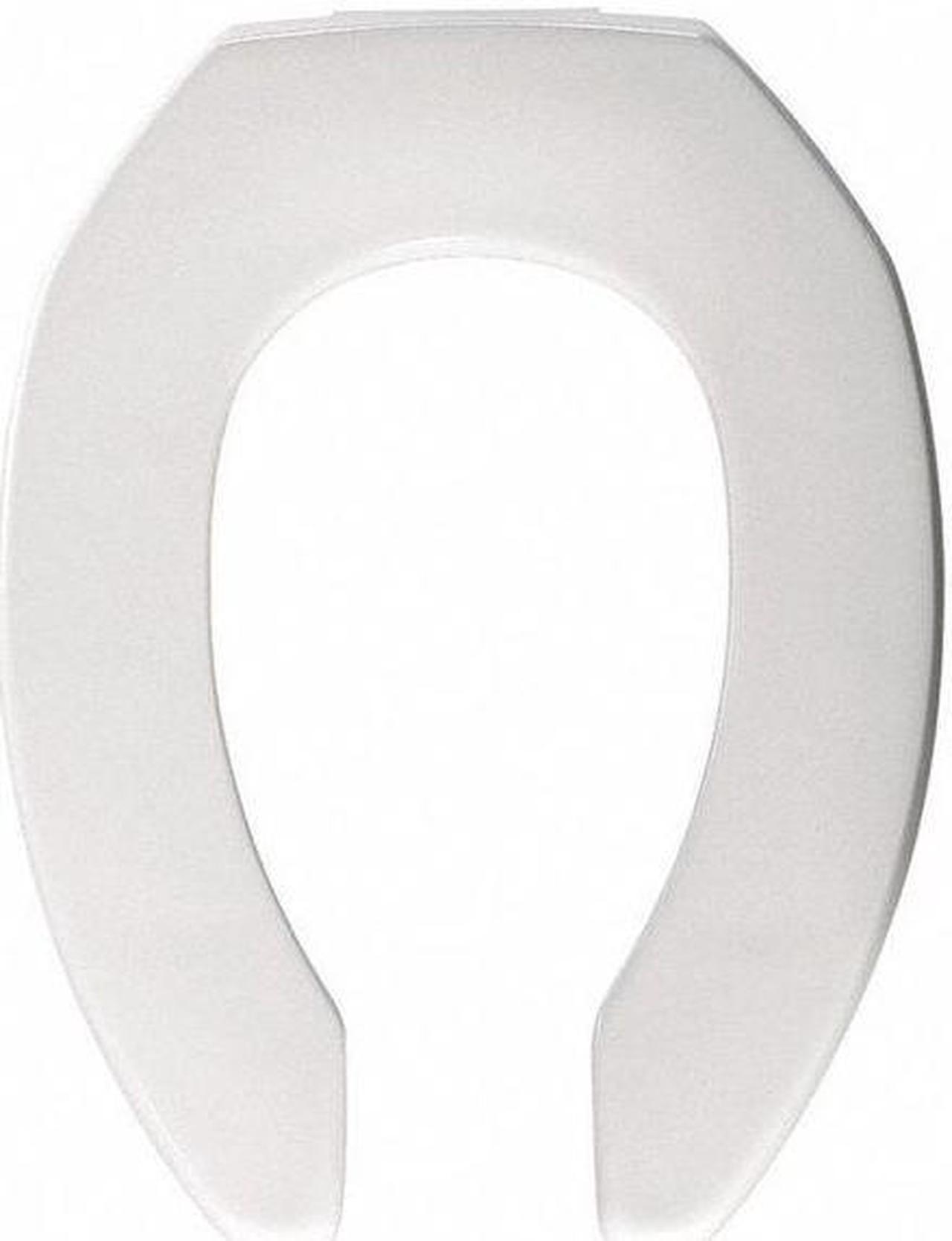 Alt view image 2 of 2 - BEMIS 2155CT-000 Toilet Seat Without Cover, Plastic, Elongated, White