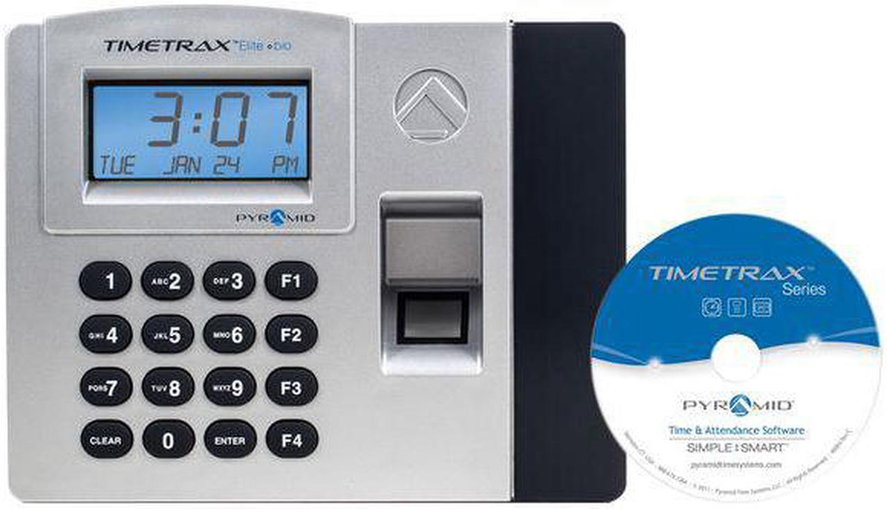 Alt view image 9 of 11 - PYRAMID TTELITEEK Biometric Time Clock System,Digital,