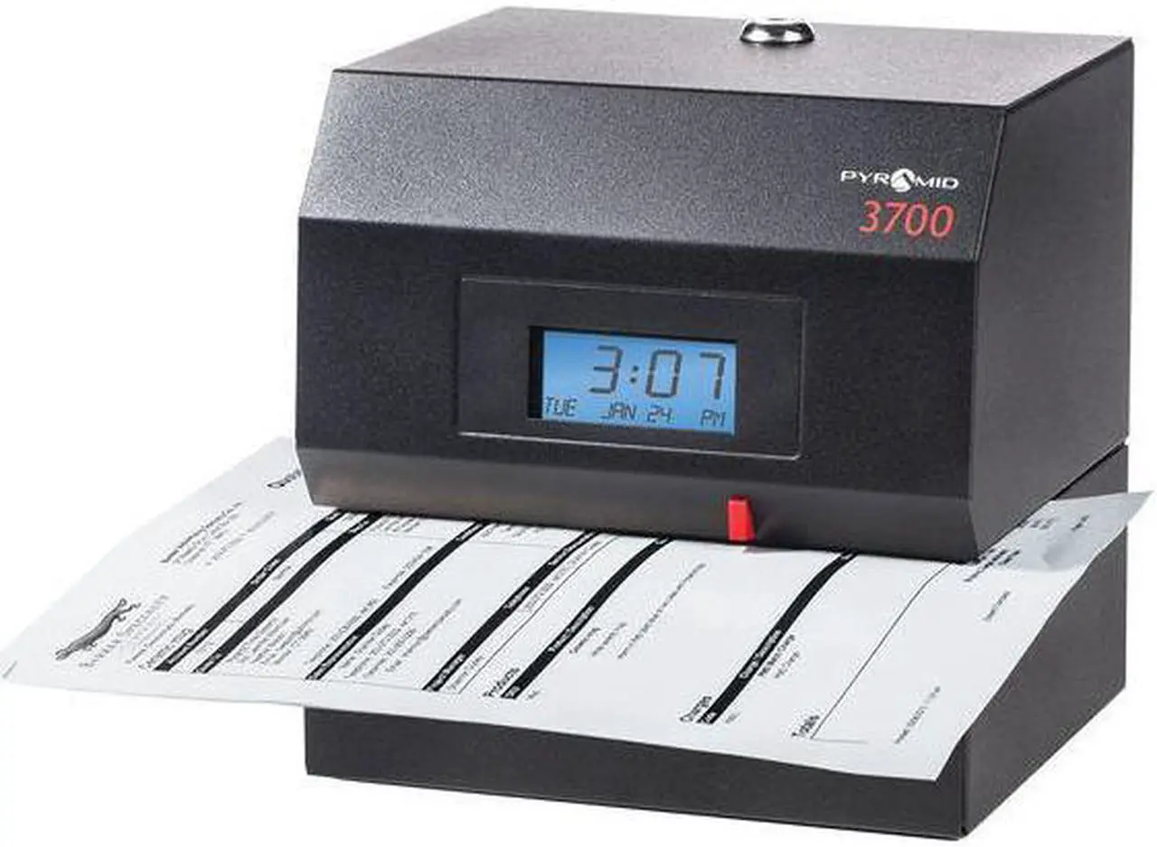 Alt view image 17 of 20 - PYRAMID 3700 Time Clock and Document Stamp,Digital,
