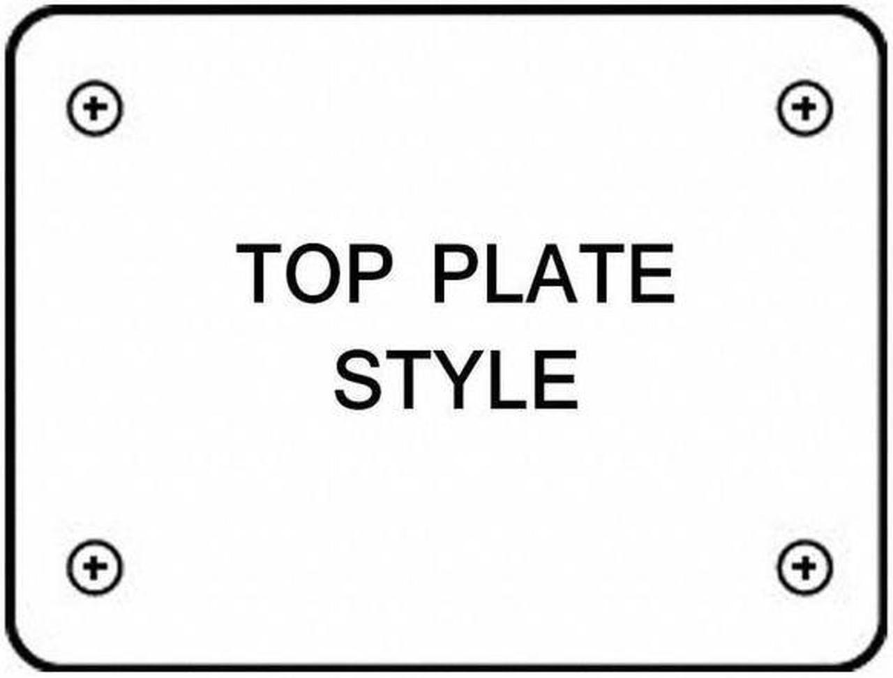 Alt view image 2 of 3 - ZORO SELECT 1NVP4 Swivel Plate Castr,Poly,8 in,1000 lb,Blk