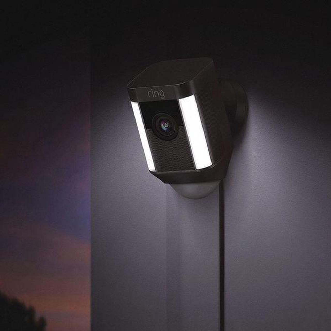 Alt view image 13 of 20 - Ring Spotlight Cam Wired, HD Two Way Talk Security Camera Black