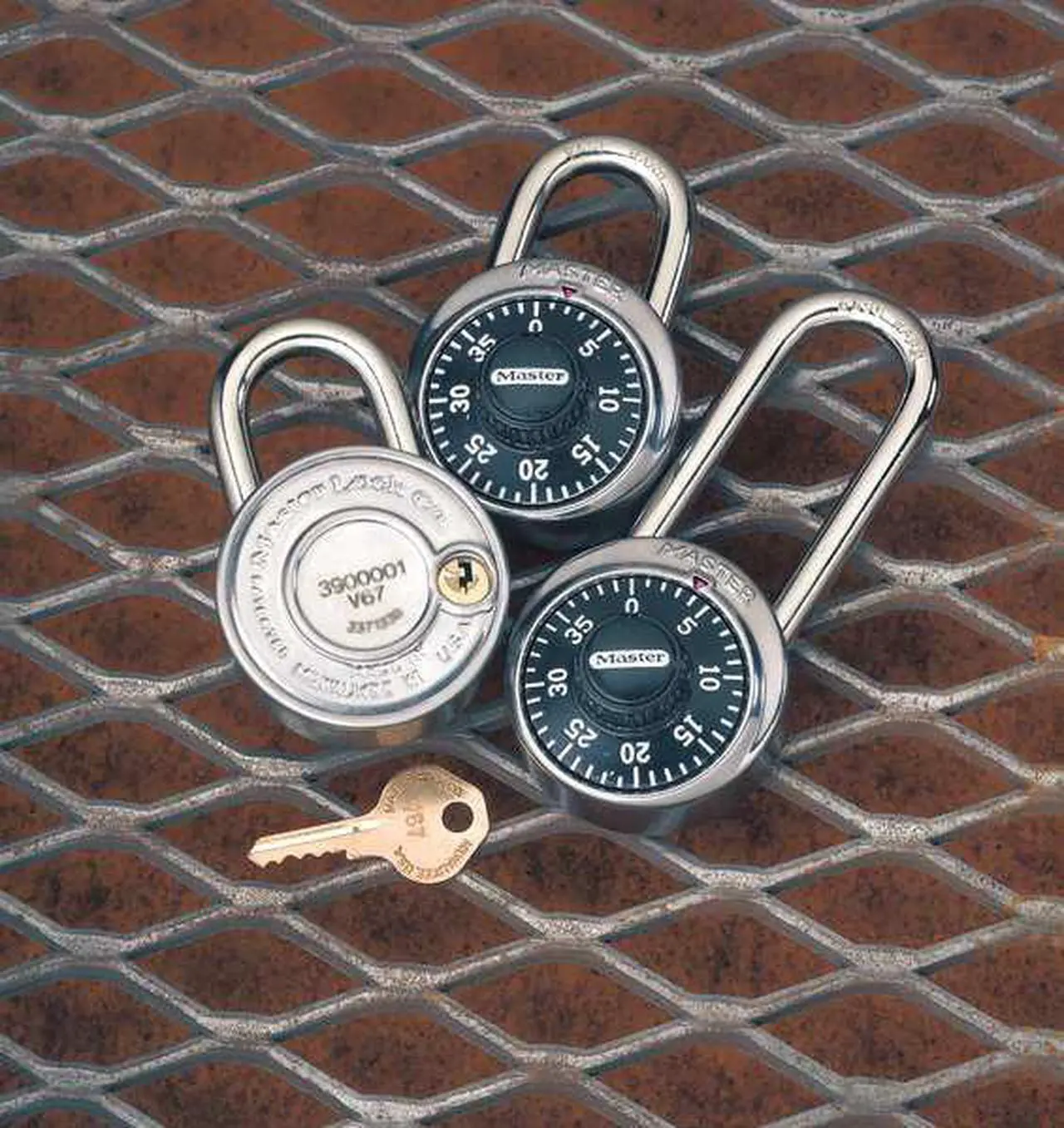 Alt view image 12 of 14 - Master Lock Combination Padlock,2 in,Round,Silver  1506D