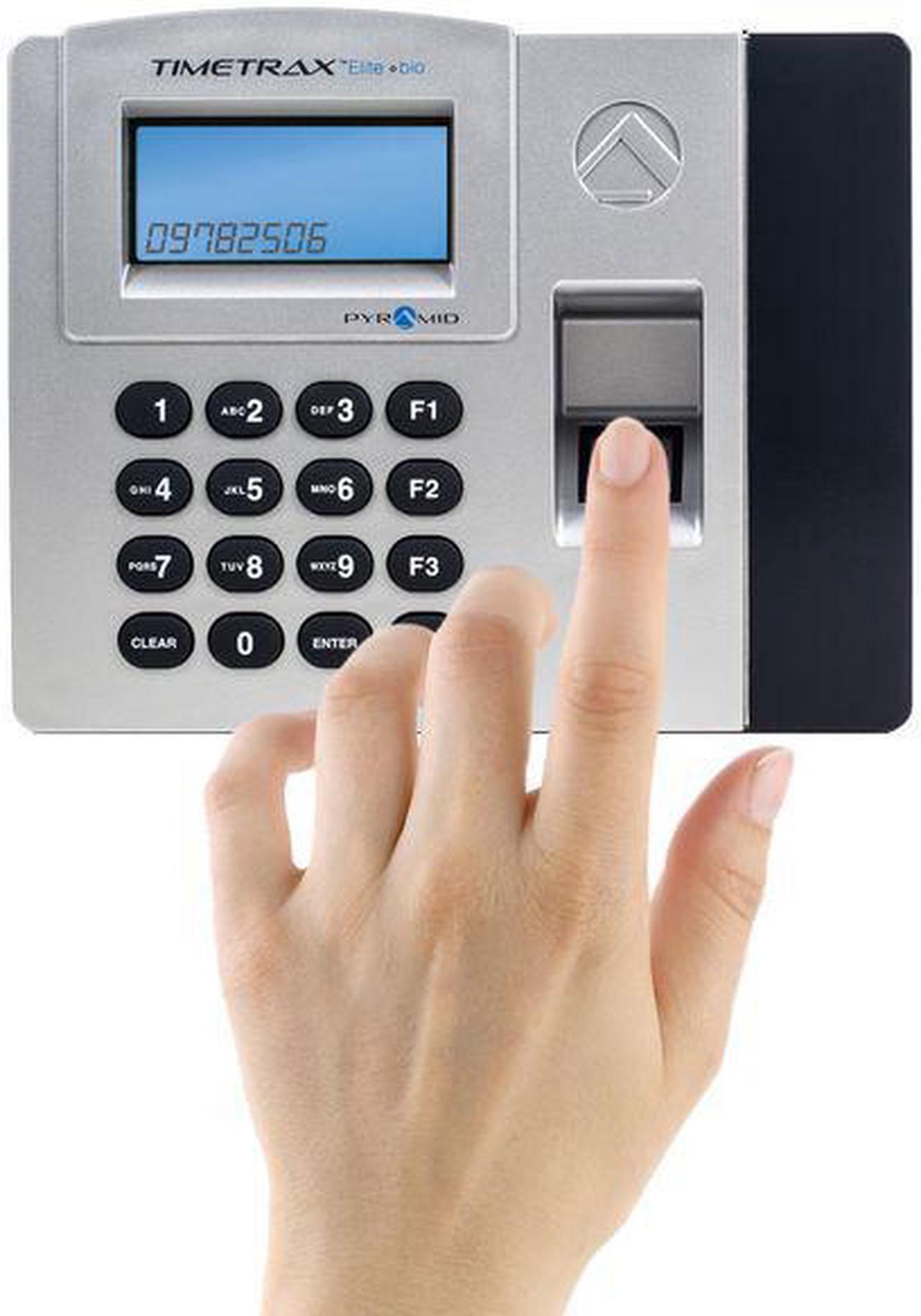 Alt view image 10 of 11 - PYRAMID TTELITEEK Biometric Time Clock System,Digital,