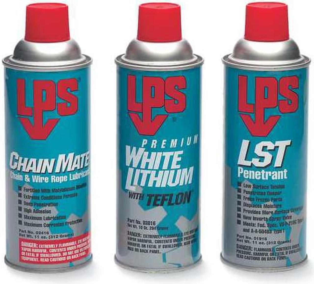 Alt view image 5 of 6 - LPS 02416 Chainmate Chain and Wire Lubricant, 11 Oz Aerosol Can, Black