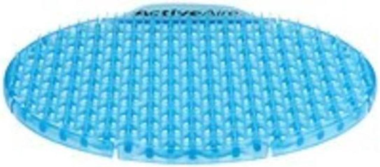 Alt view image 7 of 9 - Georgia Pacific 48260 Activeaire Deodorizer Urinal Screen - Coastal Breeze, with Side Tab - Blue, 12 per Case
