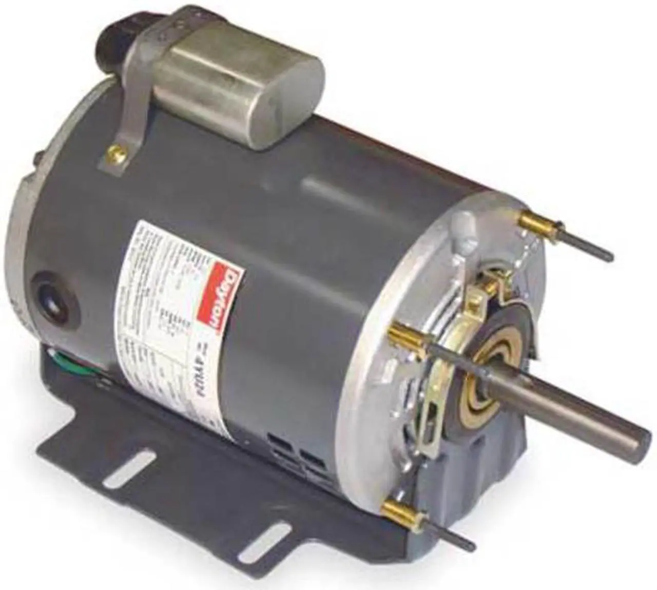 Alt view image 4 of 4 - DAYTON 6TWL4 Motor,PSC,1/3 HP,1100 RPM,115V,56Z,ODP