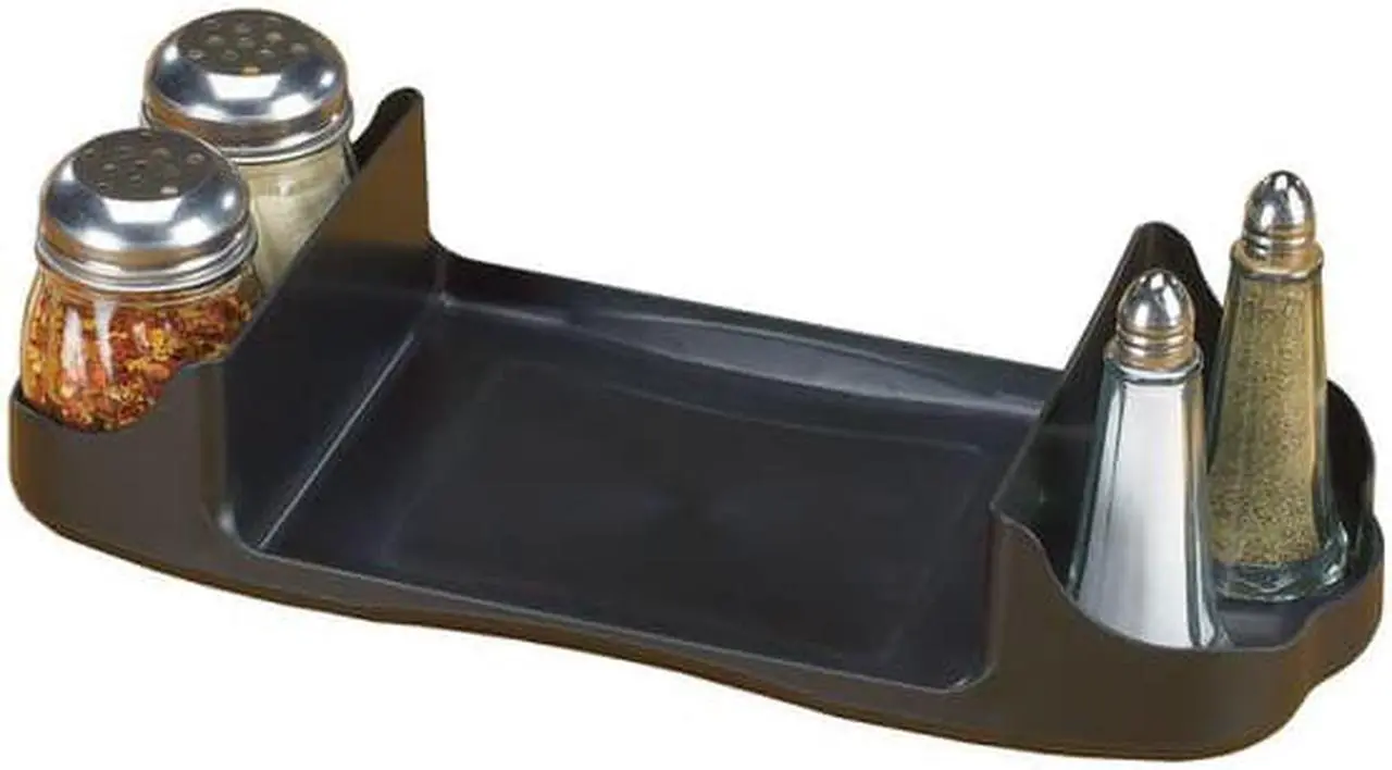 Alt view image 6 of 7 - San Jamar Countertop Dispenser Caddy, Full Fold Black  Plastic  H400CTBK