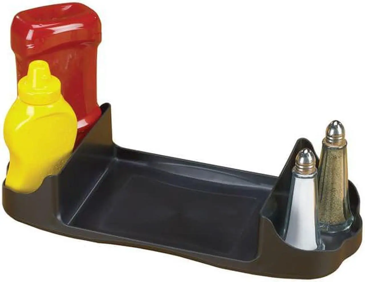 Alt view image 3 of 7 - San Jamar Countertop Dispenser Caddy, Full Fold Black  Plastic  H400CTBK