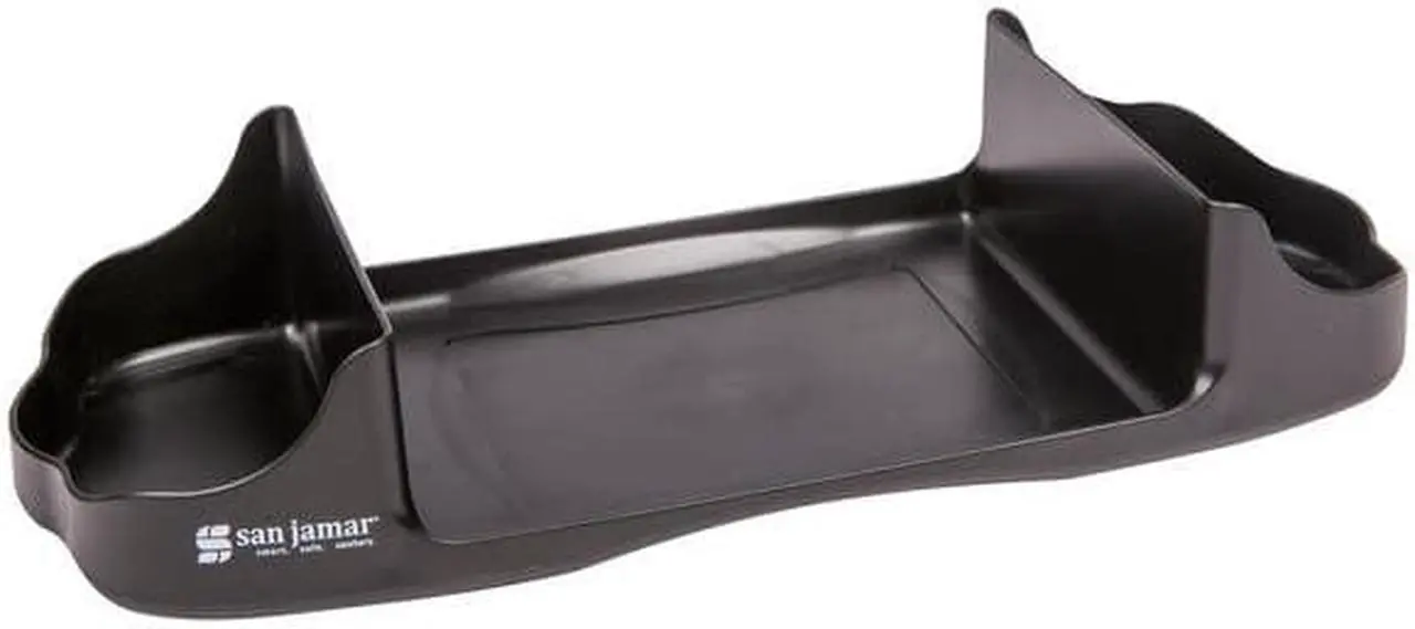 Alt view image 4 of 7 - San Jamar Countertop Dispenser Caddy, Full Fold Black  Plastic  H400CTBK