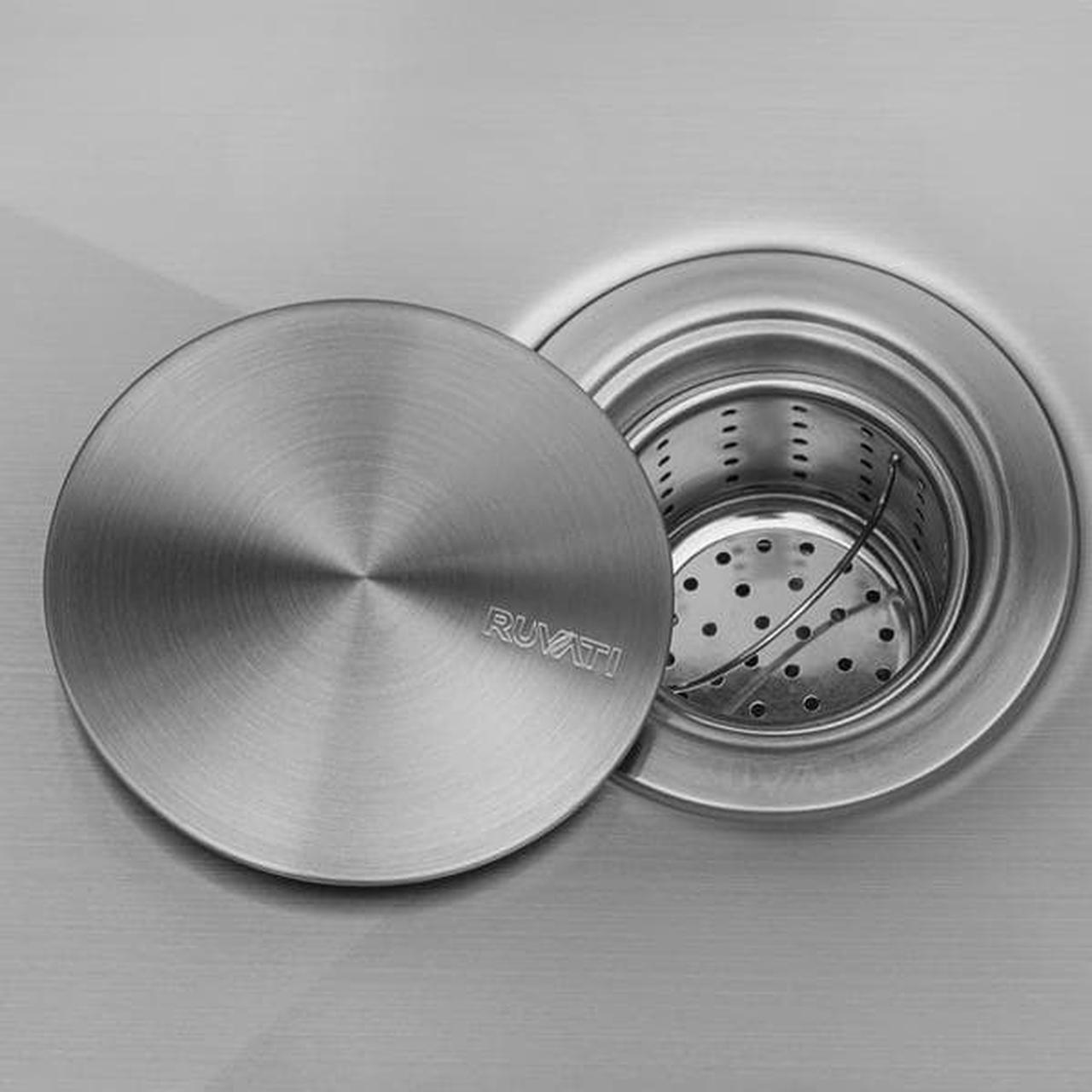 Alt view image 7 of 7 - RUVATI RVH7121 21" Undermount Tight Radius 16 Gauge SS Bar Prep Kitchen Sink