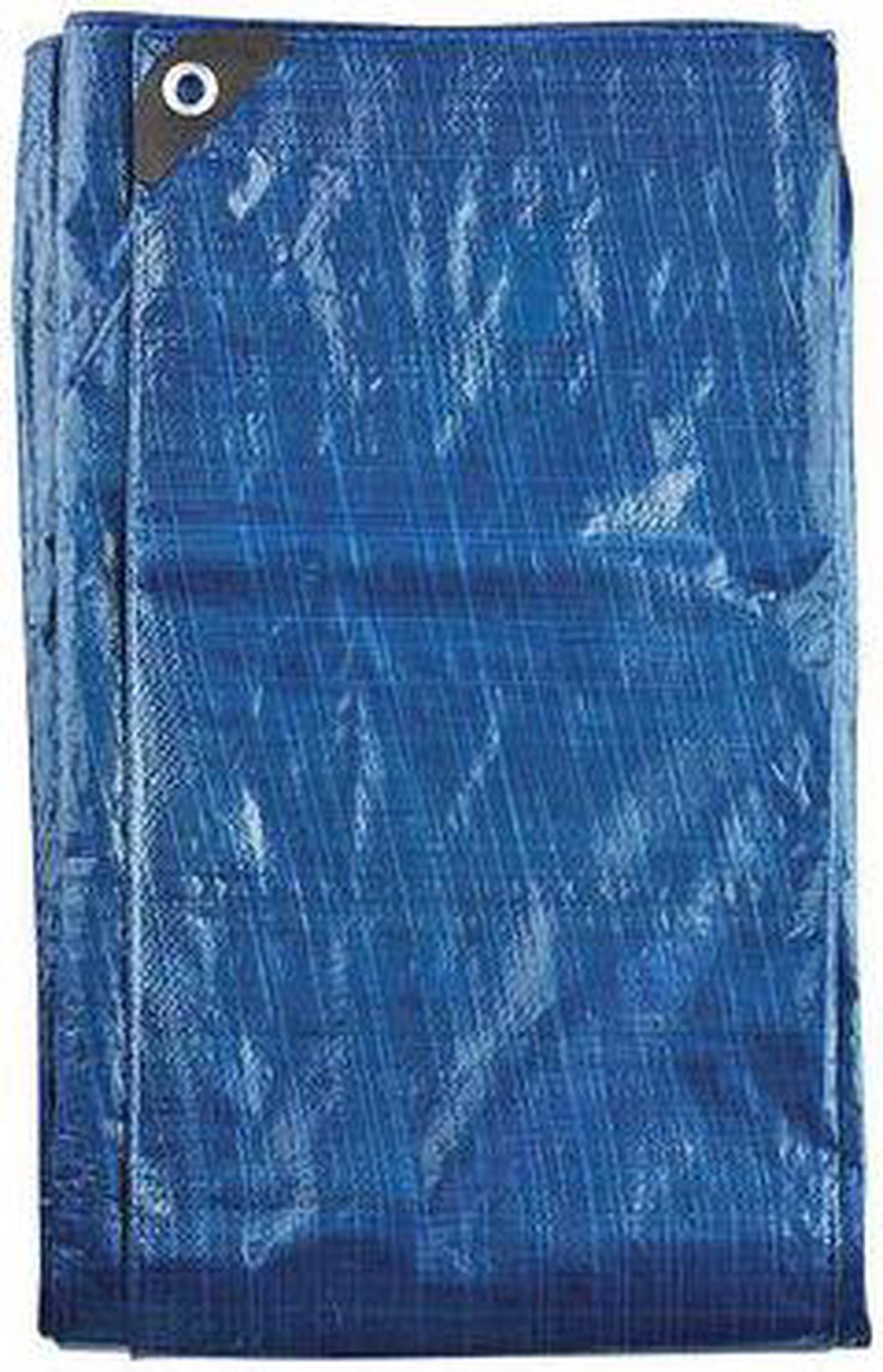 Alt view image 2 of 3 - ZORO SELECT 5W119 Tarp, 20 x 30 ft, 5.1 mil, Polyethylene, Standard Duty, Blue