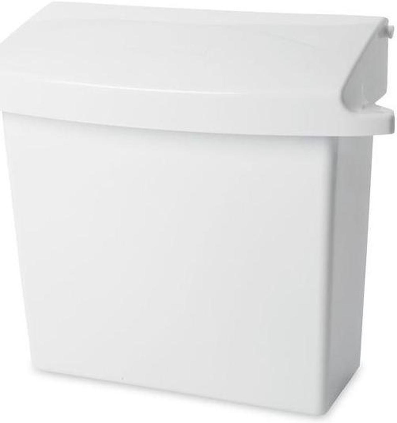Alt view image 6 of 6 - Rubbermaid Plastic Sanitary Napkin Receptacle, 12-1/2" Height, 1 EA FG614000WHT