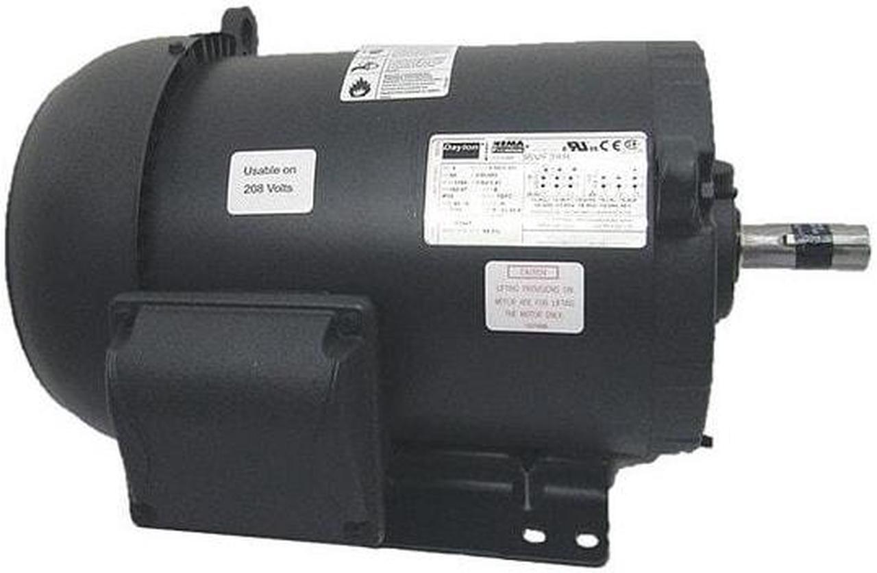 Alt view image 6 of 6 - DAYTON 36VF28 GP Motor,TEFC,3 HP,1765 rpm,1-1/8in dia.