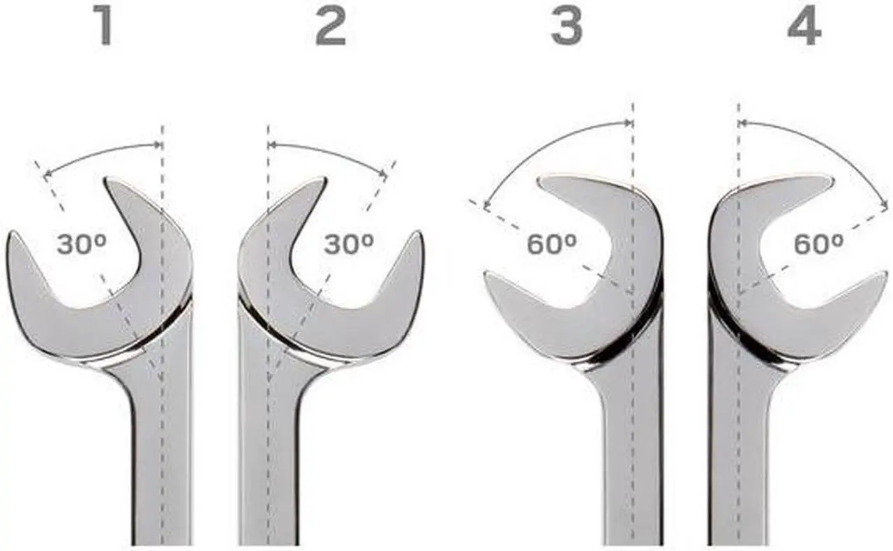 Alt view image 4 of 7 - TEKTON WAE84012 12 mm Angle Head Open End Wrench
