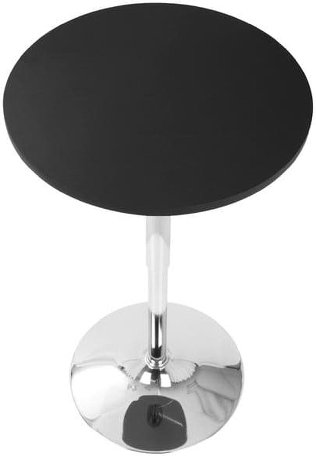Alt view image 7 of 15 - LumiSource Adjustable Bar Table w/ Black Top BT-ADJ23TW BK
