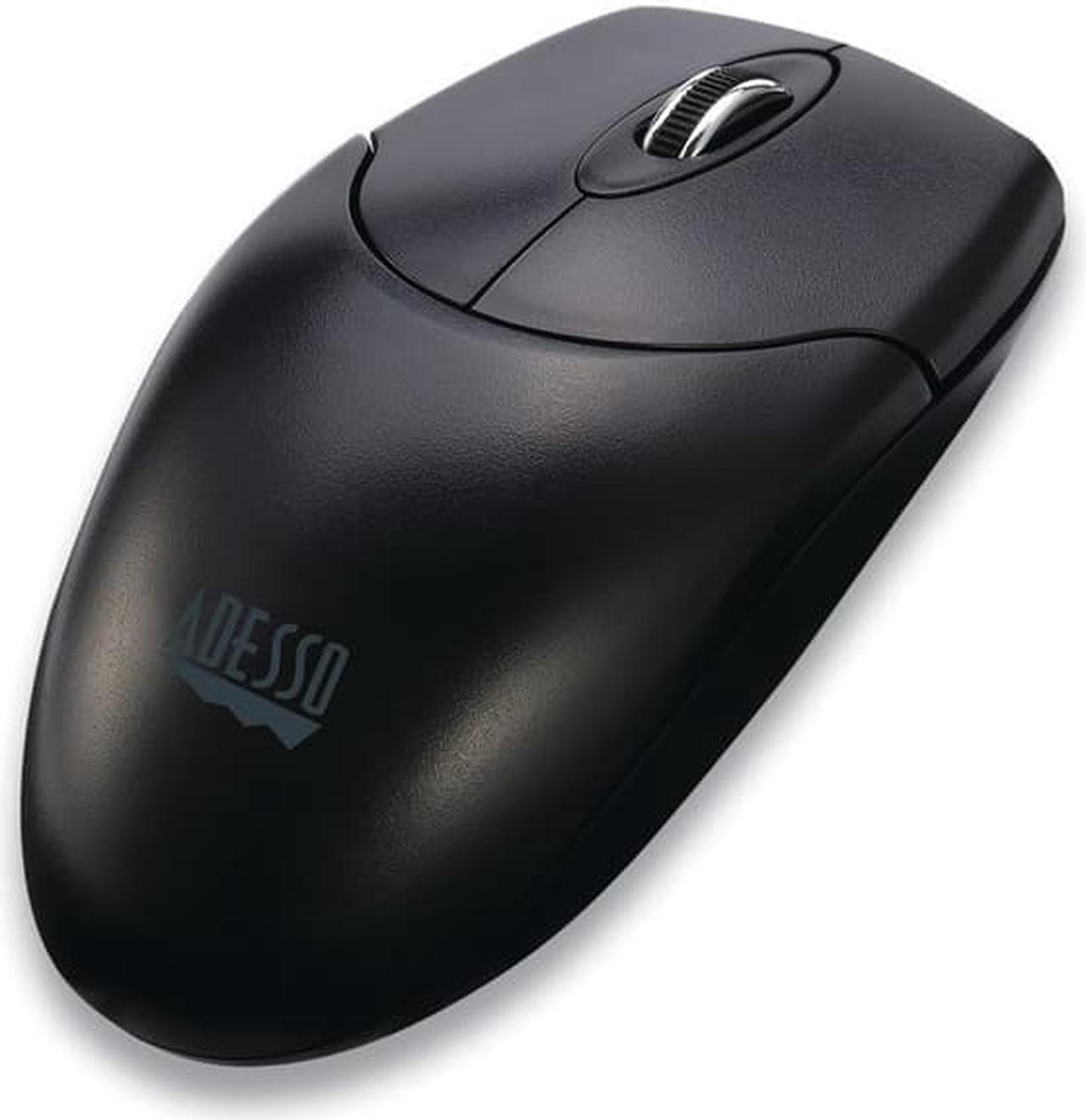 Adesso M60 Antimicrobial 2.4GHz Wireless Optical Mouse With Metal Scroll Wheel