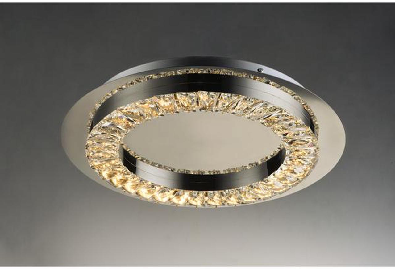 Alt view image 4 of 4 - ET2 E30561-20PC 17 in. Charm LED Flush Mount Ceiling Light, Polished Chrome