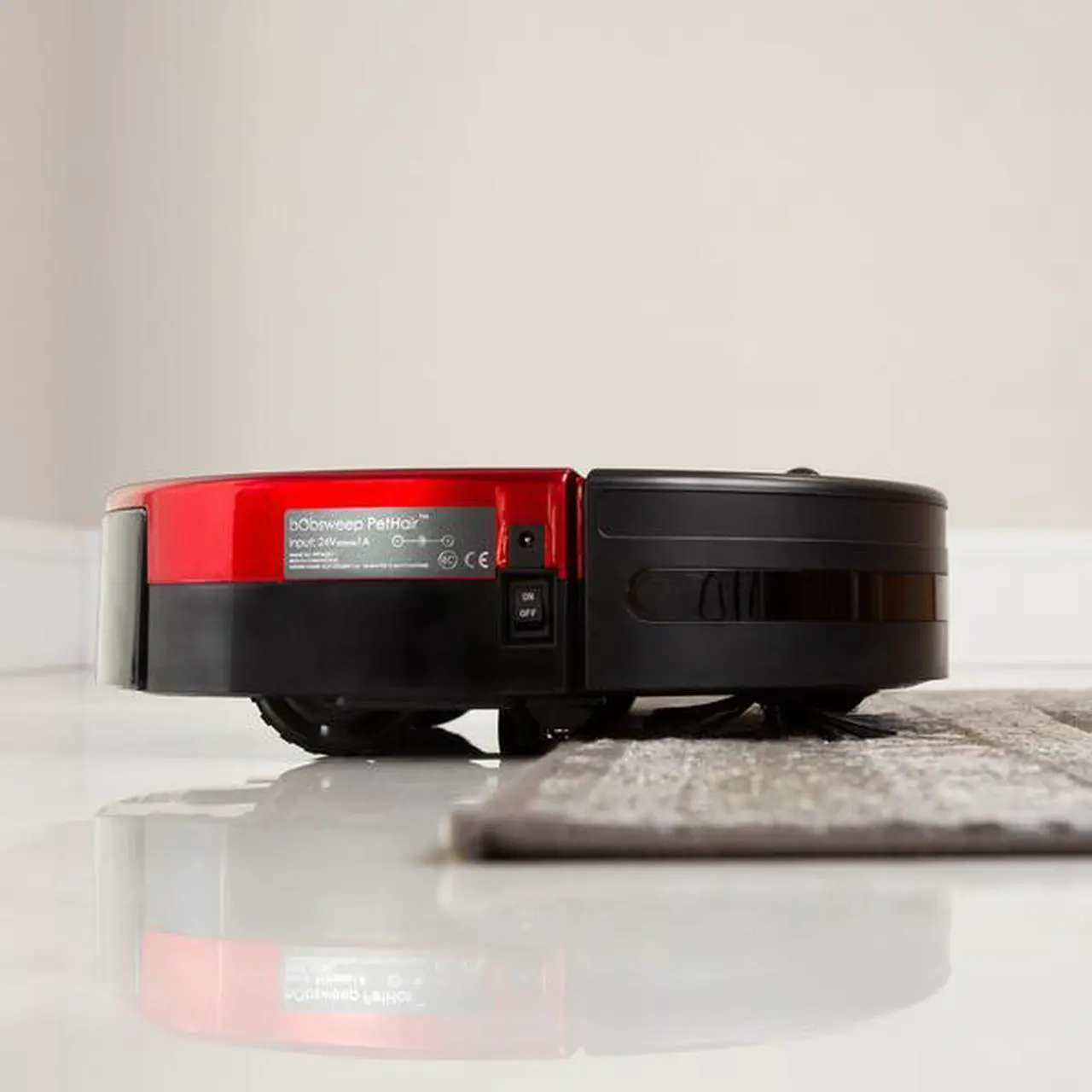Alt view image 20 of 20 - bObsweep PetHair Robotic Vacuum Cleaner and Mop, Rouge