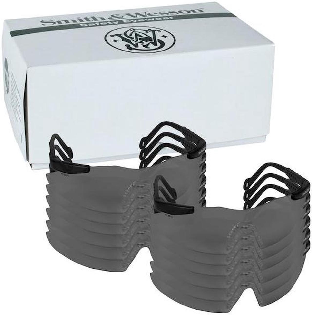 Alt view image 10 of 14 - Magnum 3G Safety Eyewear, Smoke Polycarb Anti-Scratch Lenses, Black Ny