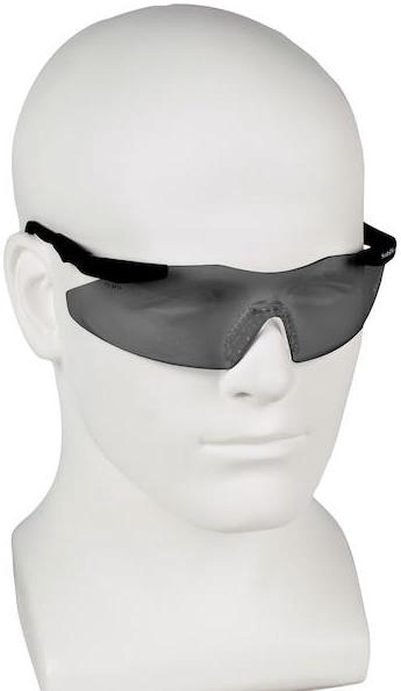 Alt view image 8 of 14 - Magnum 3G Safety Eyewear, Smoke Polycarb Anti-Scratch Lenses, Black Ny