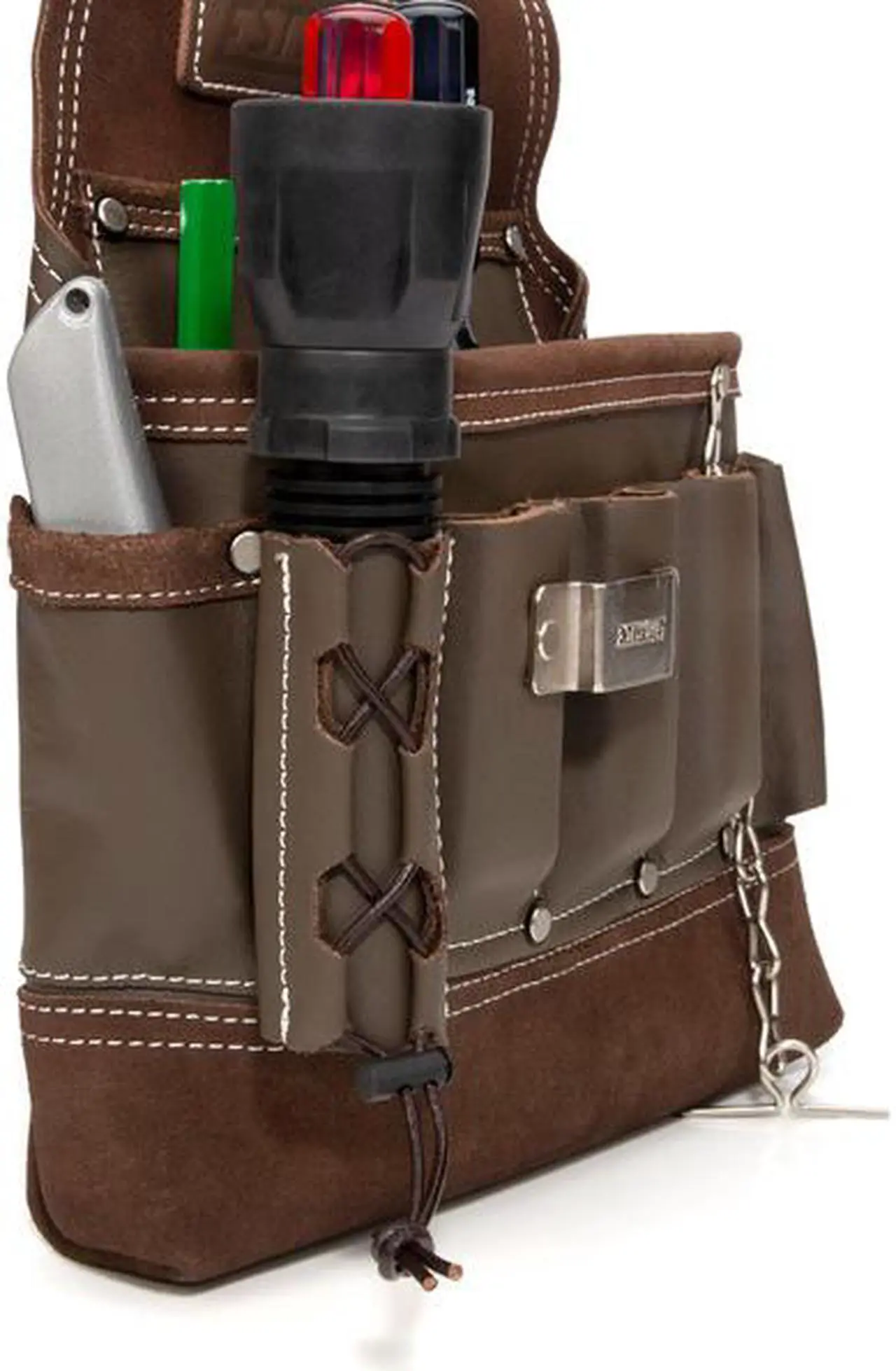 Alt view image 8 of 10 - Estwing 94749 8-Pocket Leather Electrician's Tool Pouch