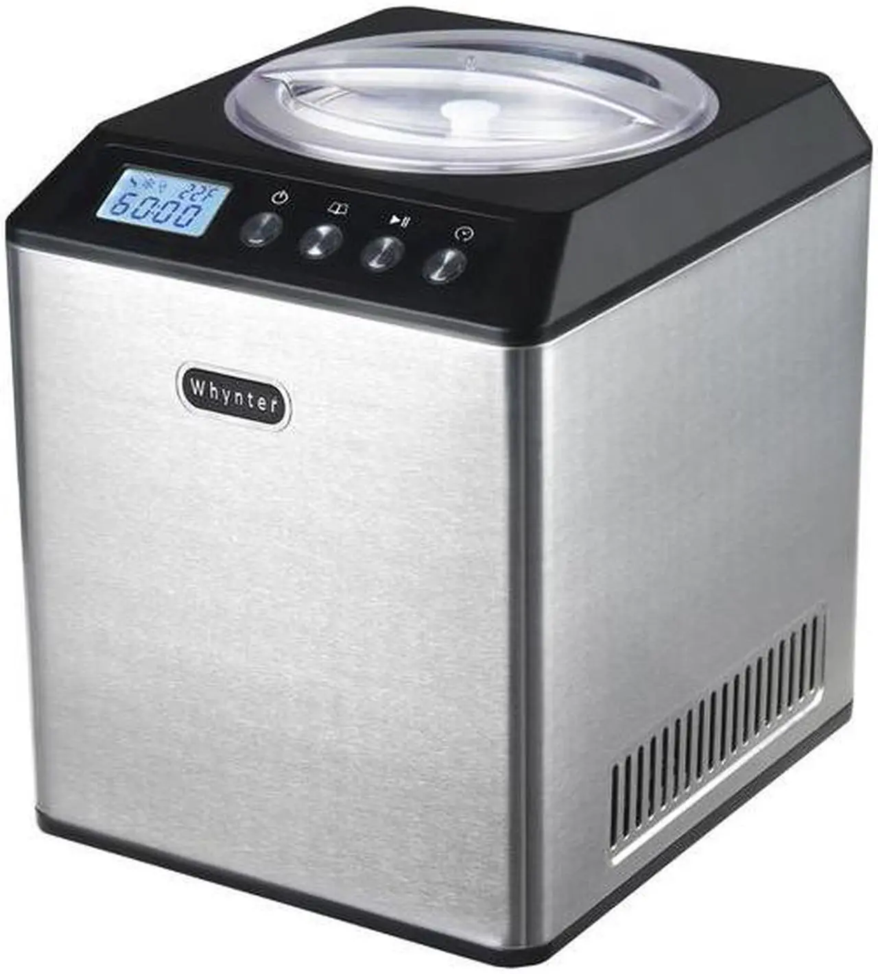 Alt view image 11 of 18 - Whynter 2.1 Quart Upright Ice Cream Maker with Stainless Steel Bowl