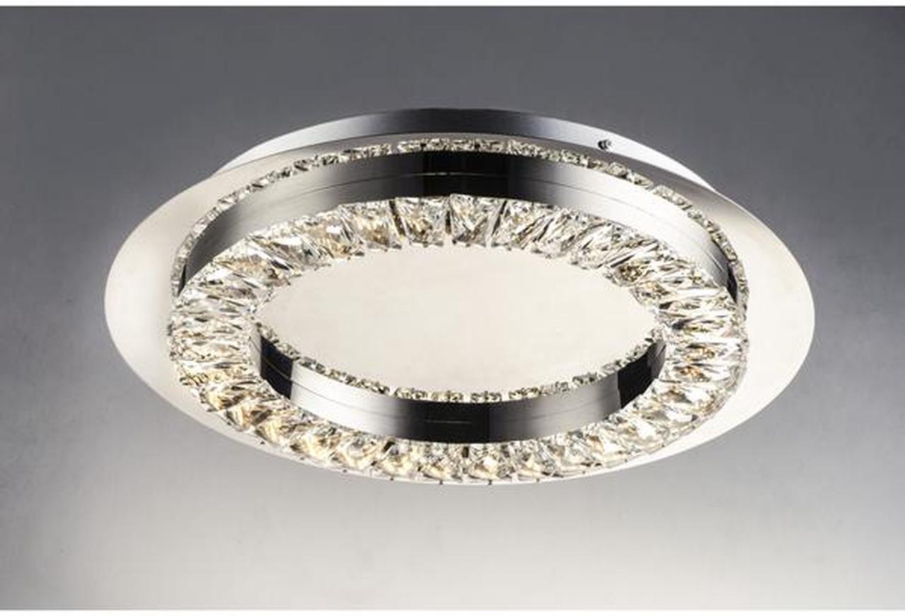Alt view image 3 of 4 - ET2 E30561-20PC 17 in. Charm LED Flush Mount Ceiling Light, Polished Chrome