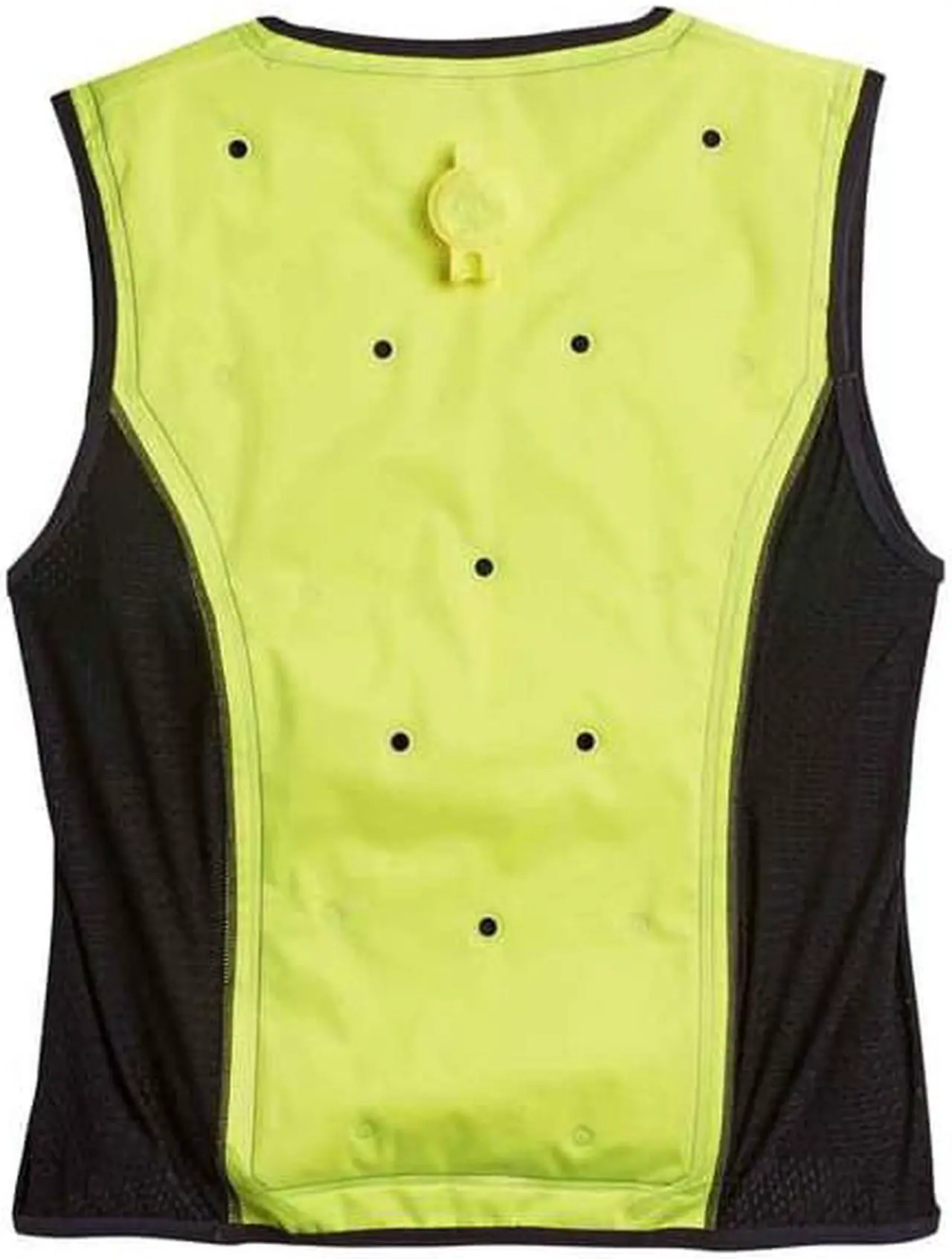 Alt view image 4 of 9 - Ergodyne 12678 Chill-Its 6685 Premium Dry Evaporative Cooling Vest with Zipper - Nylon - 4X-Large - Lime