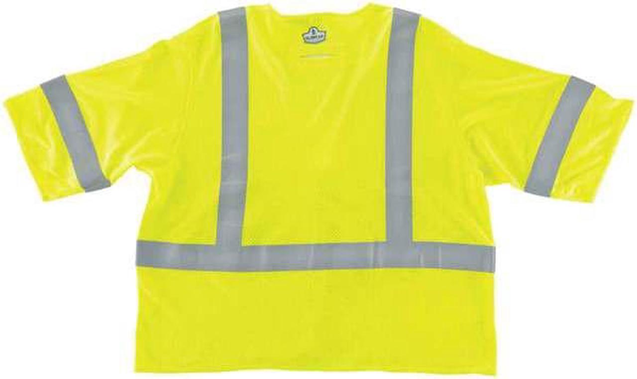 Alt view image 5 of 5 - GloWear 8356HL Class 3 Hi-Visibility Flame Resist Modacrylic Vest Lime 4XL/5XL
