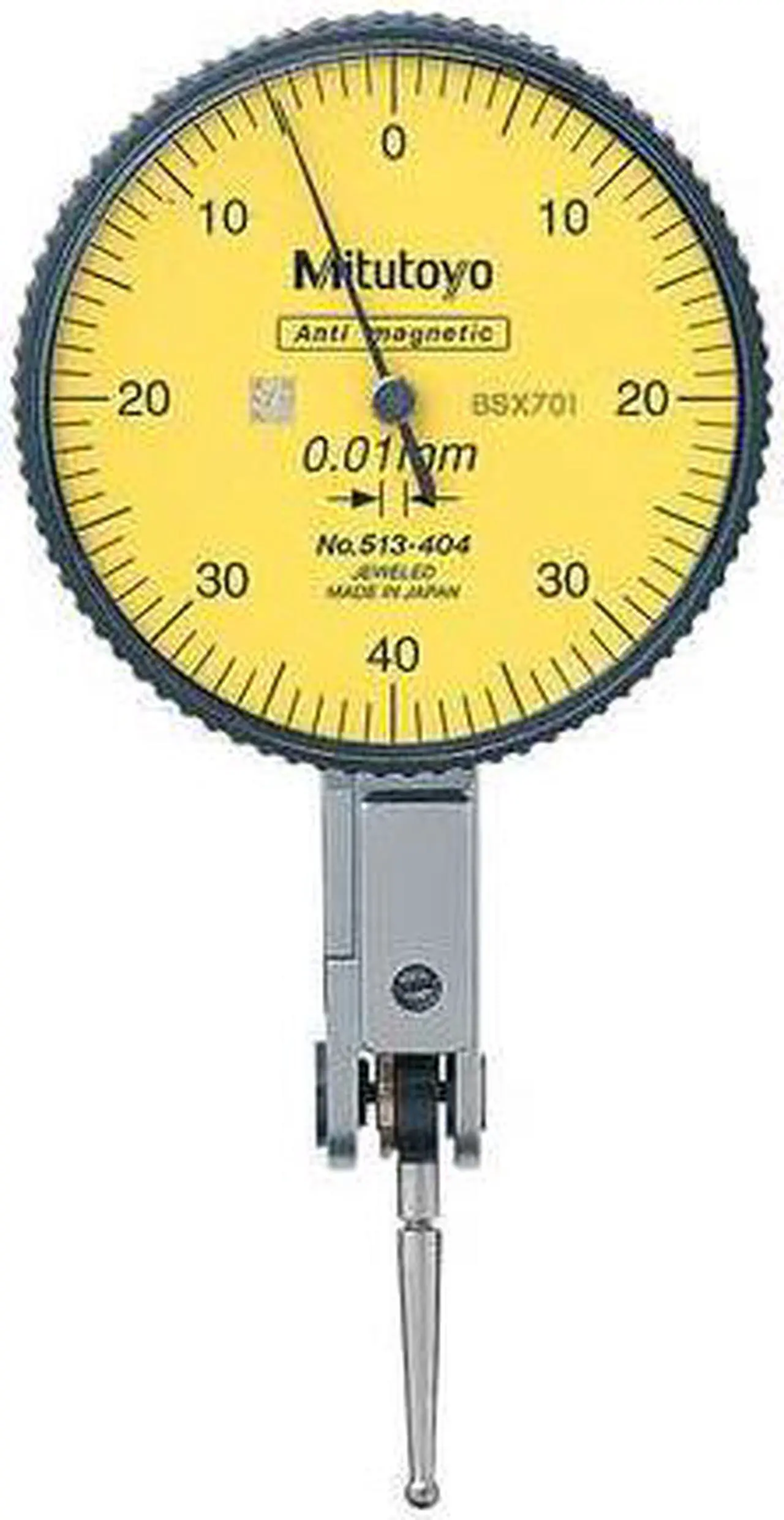 Main image of MITUTOYO 513-404-10E Dial Test Indicator,Hori,0 to 0.8mm