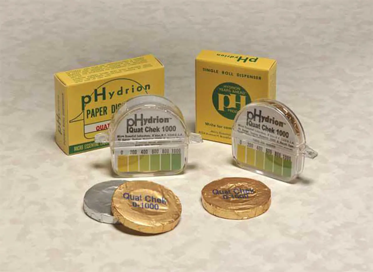 Alt view image 3 of 5 - HYDRION QC-1001 Test Paper,Dispensor,0-1000 ppm,PK10