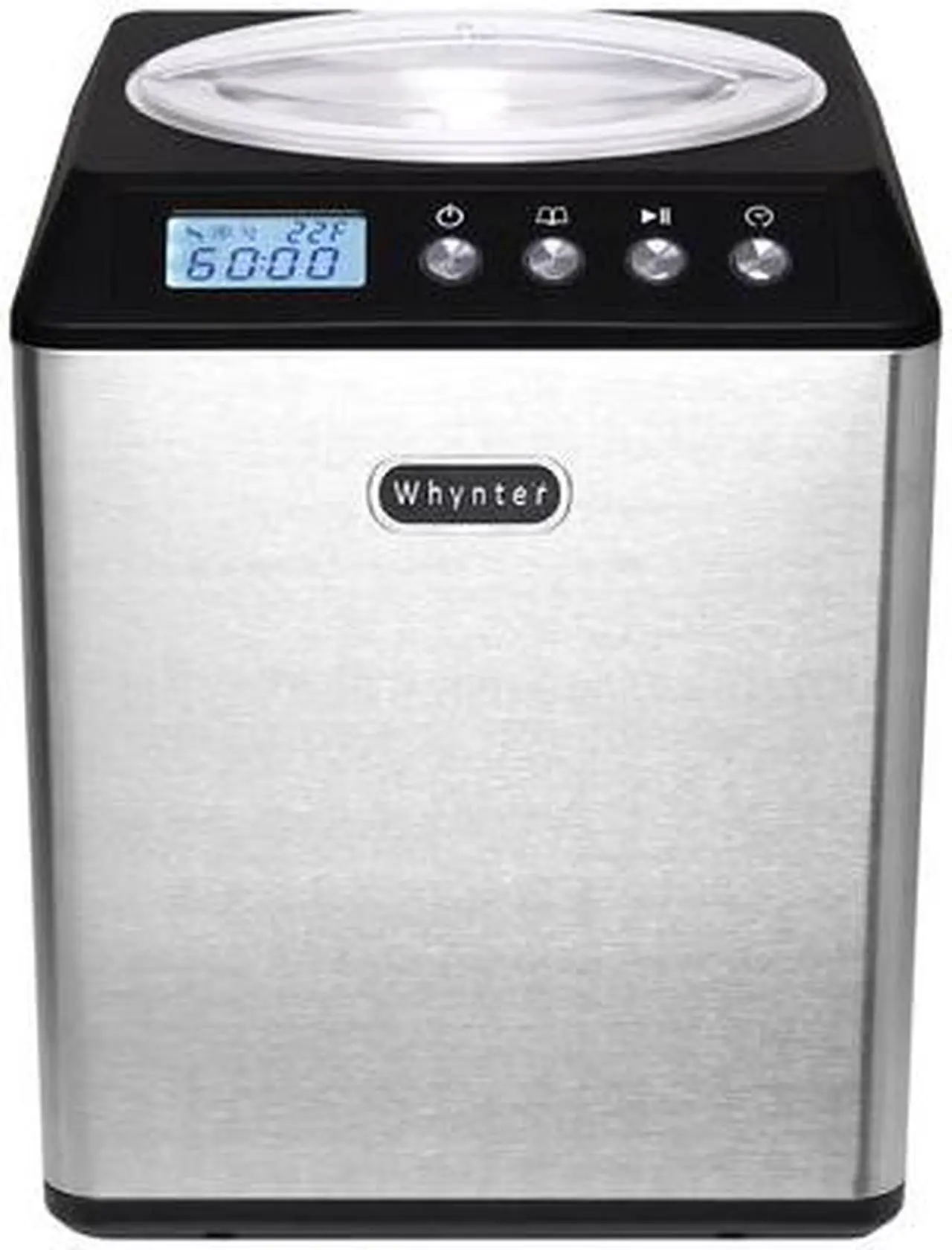 Alt view image 6 of 18 - Whynter 2.1 Quart Upright Ice Cream Maker with Stainless Steel Bowl