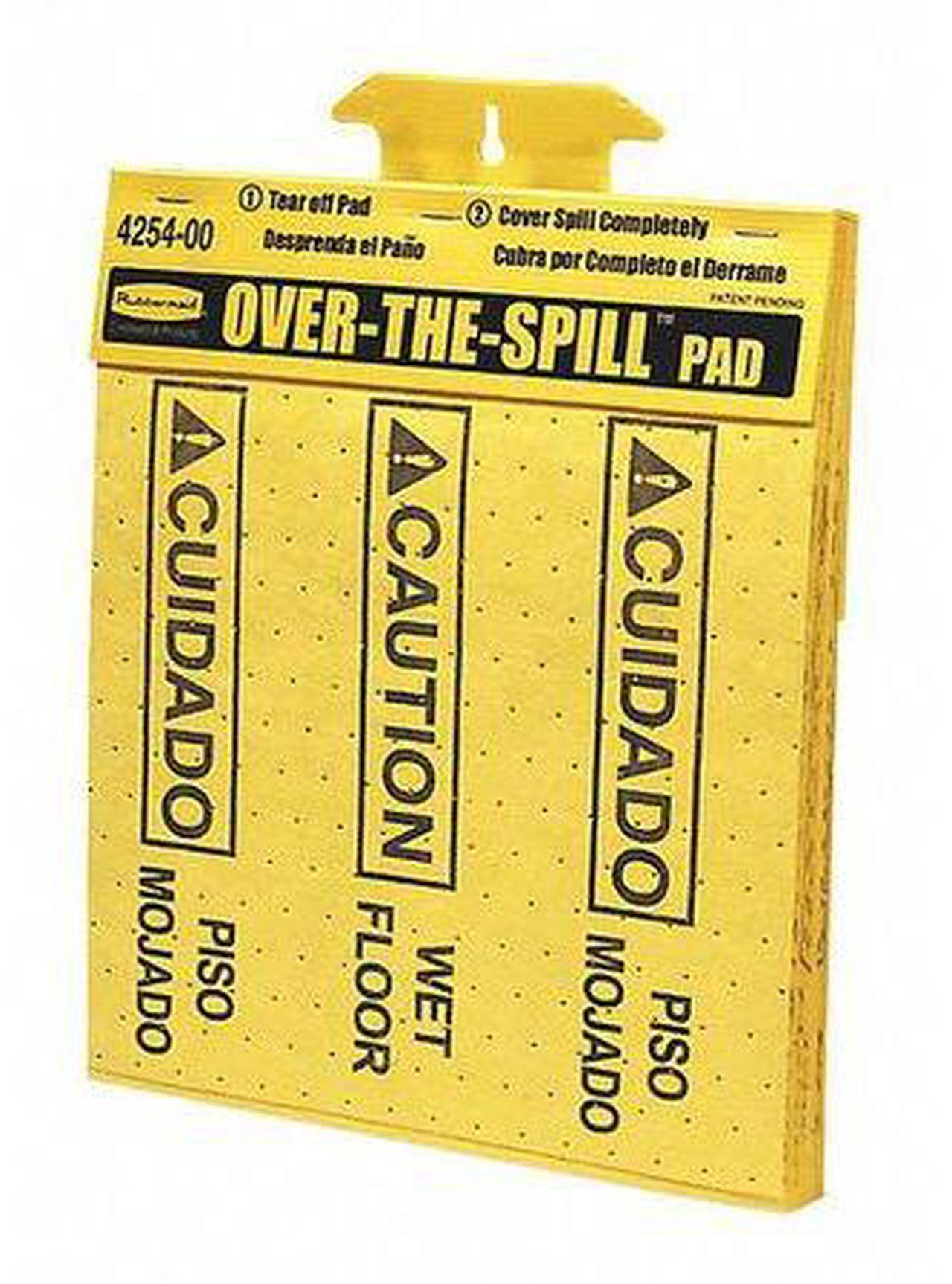 Alt view image 12 of 15 - Rubbermaid Commercial Pad,Ovrspill,Tblt,22pd,Yw 4254