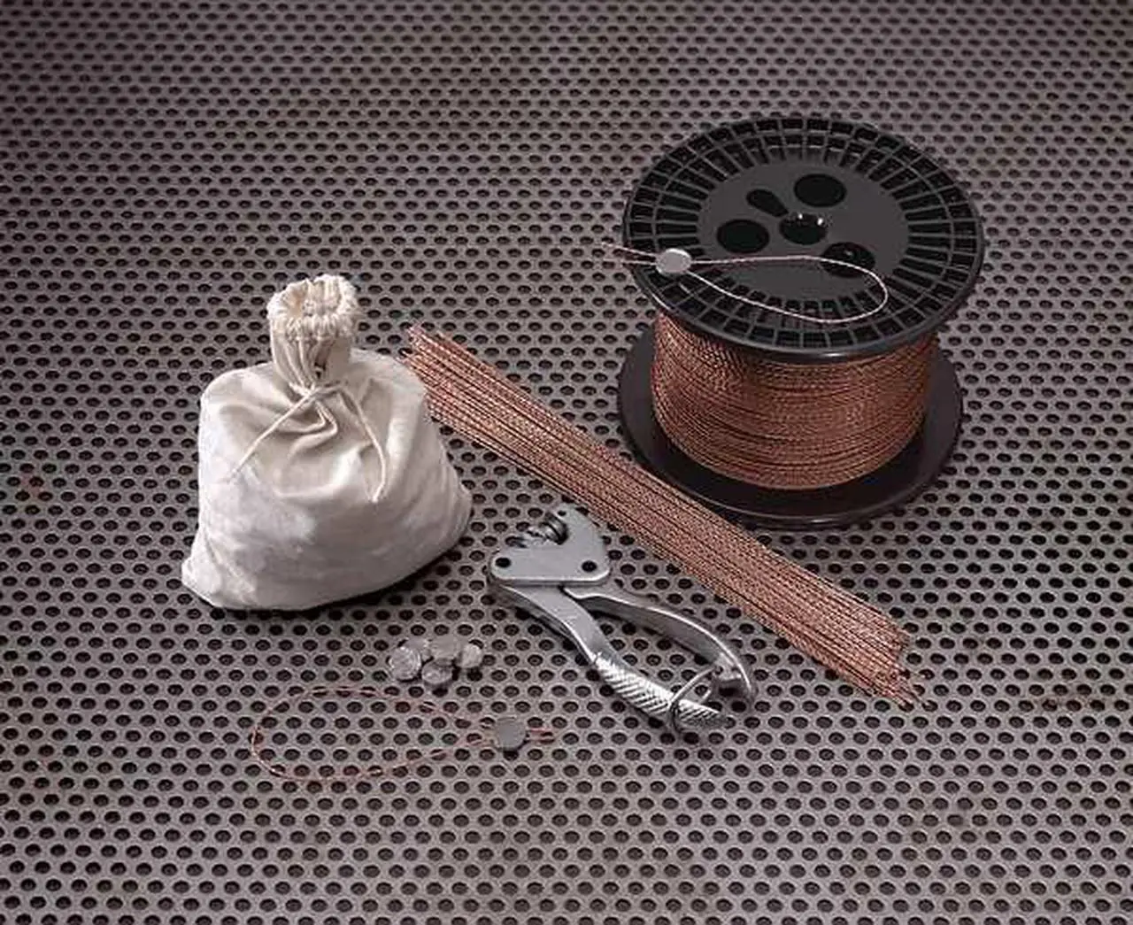 Alt view image 3 of 3 - ZORO SELECT 1F132 Security Seal Press,Silver/Red