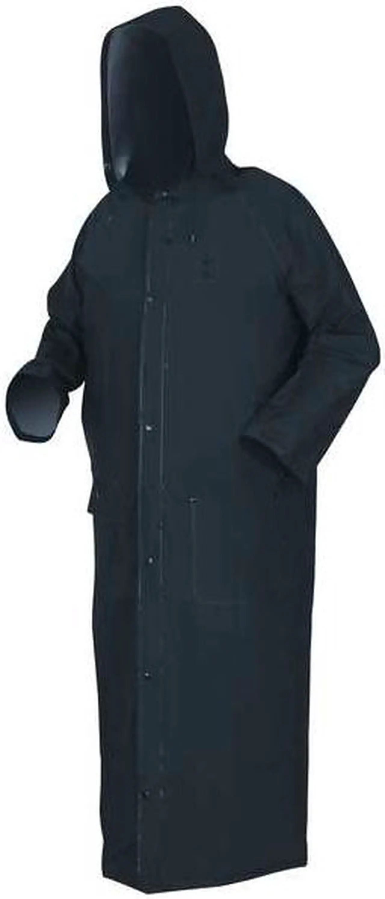 Alt view image 3 of 3 - MCR SAFETY 267CX3 Rider Raincoat,Black,3XL
