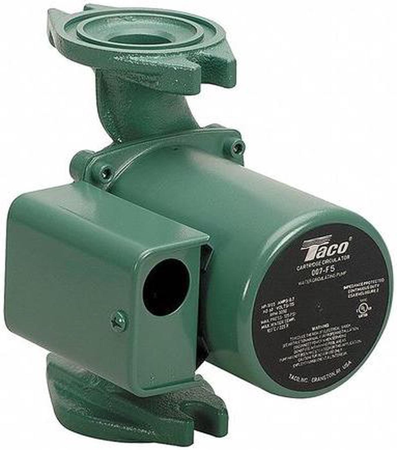 Alt view image 7 of 8 - Taco Model 007 (007-F5) Cast Iron Cartridge Circulator Pump (1/25 HP, 125 PSI)