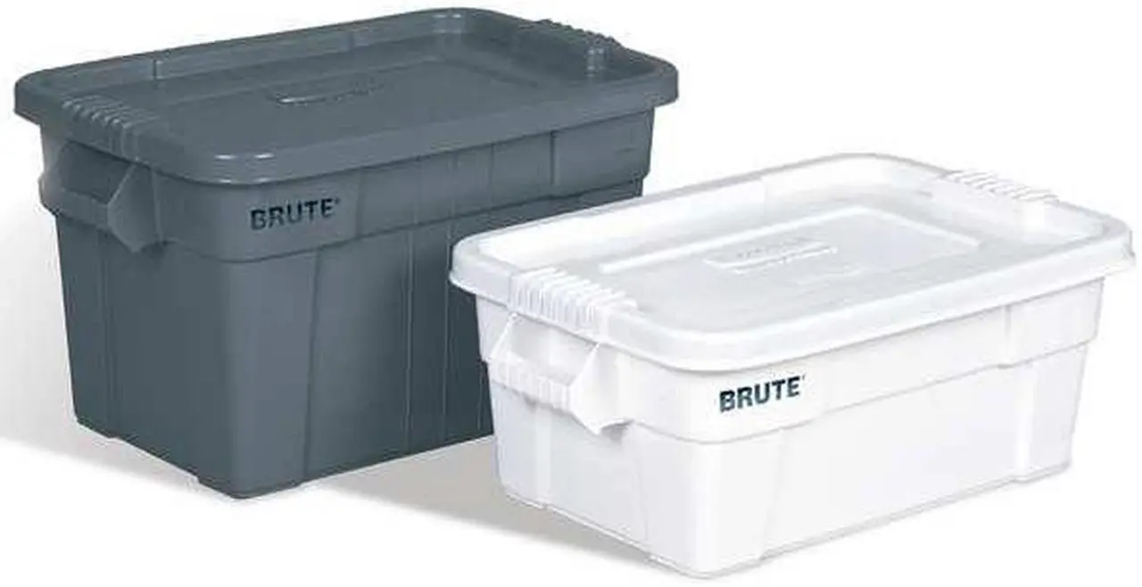 Alt view image 10 of 11 - RUBBERMAID COMMERCIAL FG9S3000GRAY Storage Tote W/ Lid, 14 gal, 27-7/8 in L,