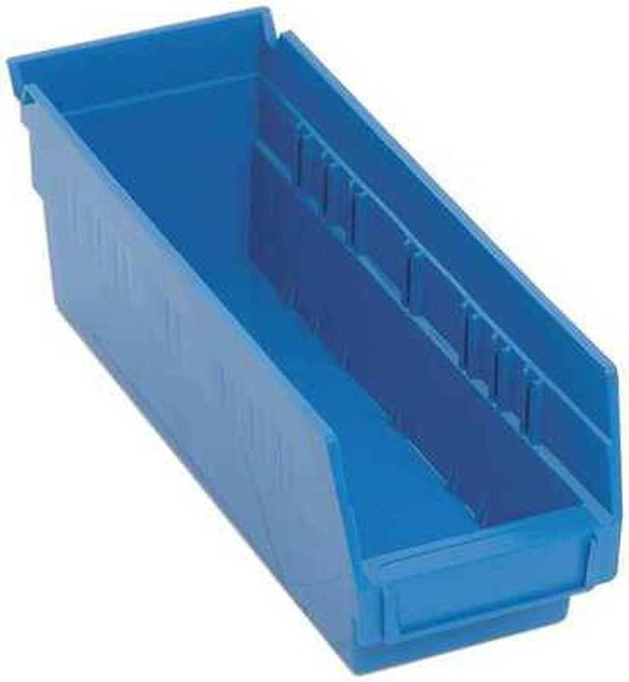 Alt view image 2 of 6 - QUANTUM STORAGE SYSTEMS QSB101BL Blue Shelf Bin, 11-5/8"L x 4-1/8"W x 4"H