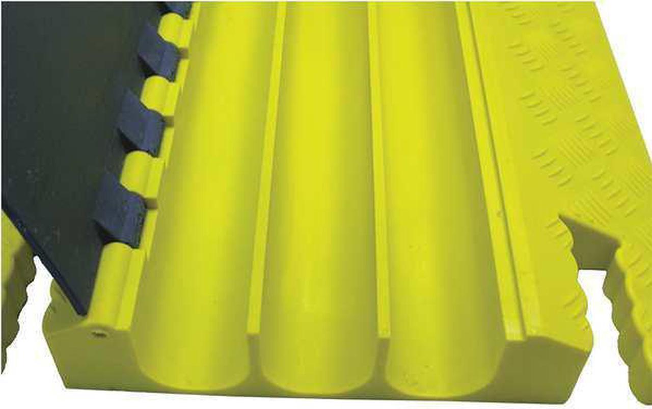 Alt view image 6 of 6 - POWER FIRST GG3X225GRYYPOW2 Cable Protector, 2-3/4 in H, 3 ft L, 18-1/4 in W, 3