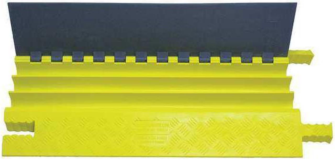 Alt view image 5 of 6 - POWER FIRST GG3X225GRYYPOW2 Cable Protector, 2-3/4 in H, 3 ft L, 18-1/4 in W, 3