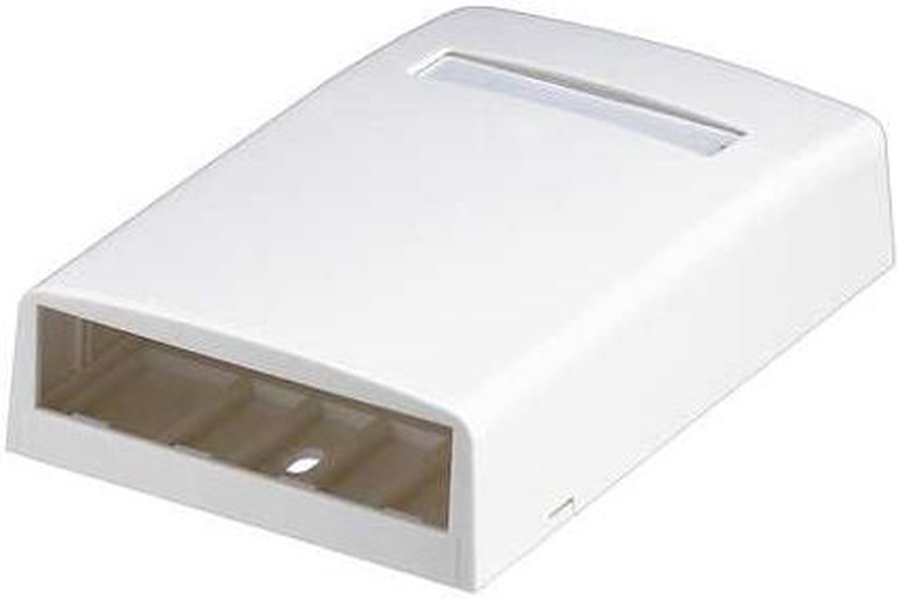 Alt view image 3 of 4 - PANDUIT CBX4WH-AY Surface Mount Box,Mini Com,4 Port,White