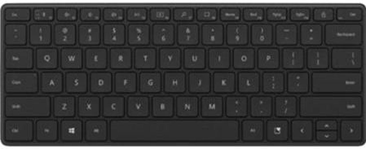 Main image of Microsoft Designer Compact Keyboard - Matte Black. Standalone Wireless Bluetooth Keyboard. Compatible with Bluetooth Enabled PCs/Mac