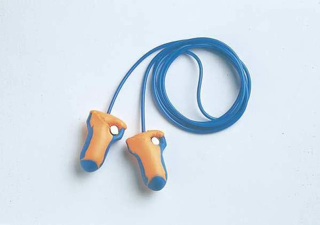 Alt view image 5 of 12 - Laser Trak Detectable Earplugs, Foam, Blue/Orange, Corded