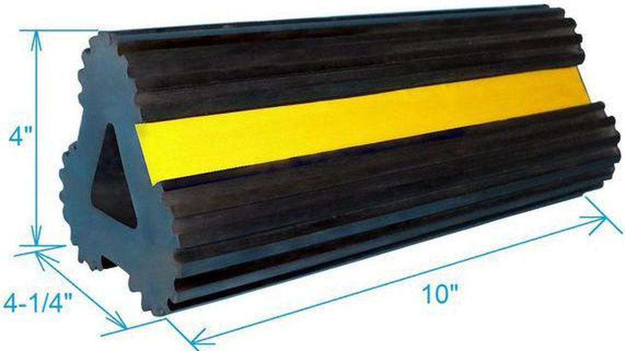 Alt view image 2 of 2 - ZORO SELECT 1GUK7 Wheel Chock,10 In W x 4 In H,Black