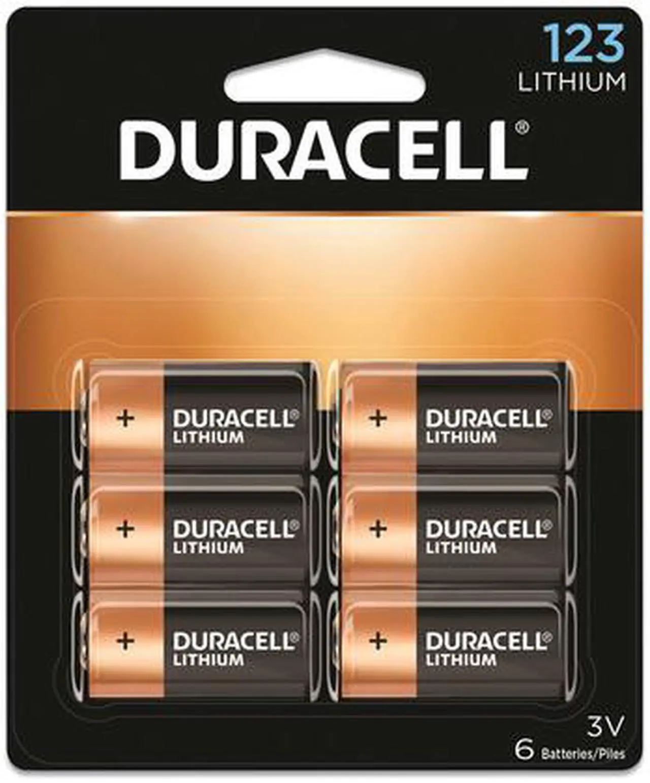 Main image of Duracell Specialty High-Power Lithium Batteries 123 3 V 6/Pack DL123AB6PK