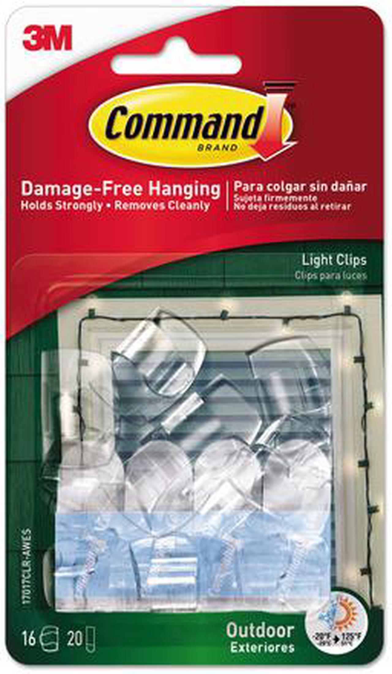 Alt view image 8 of 11 - Command All Weather Hooks and Strips Plastic Small 16 Clips & 20 Strips/Pack